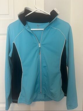 Light Blue Athletic Zip-Up Jacket